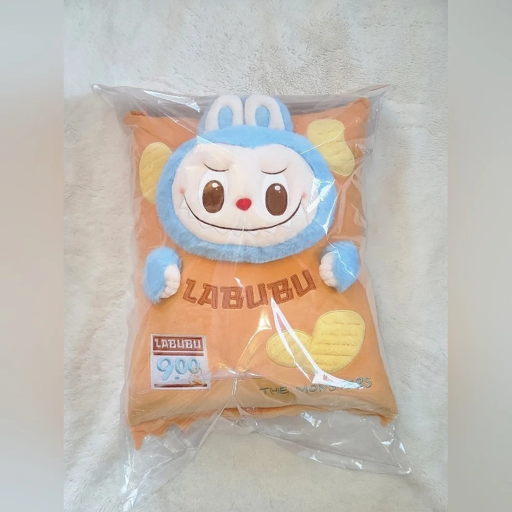 Labubu Wacky Mart Chips Pillow Plush – Pop Mart, BNIB